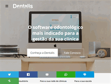 Tablet Screenshot of dentalis.com.br